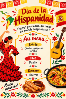 Affiche gourmande du Día de la Hispanidad.png